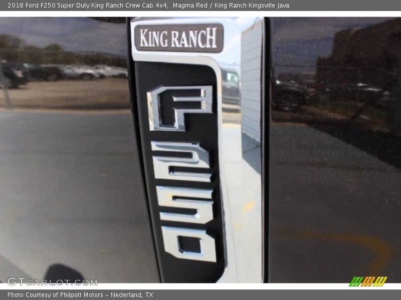 Magma Red / King Ranch Kingsville Java 2018 Ford F250 Super Duty King Ranch Crew Cab 4x4