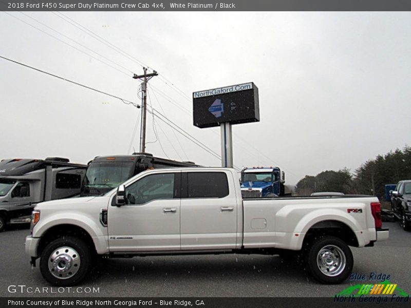 White Platinum / Black 2018 Ford F450 Super Duty Platinum Crew Cab 4x4