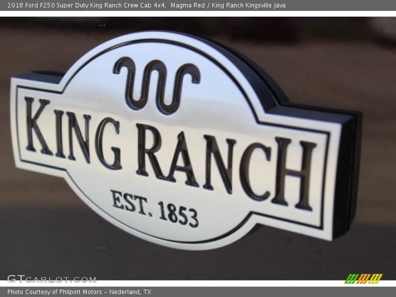 Magma Red / King Ranch Kingsville Java 2018 Ford F250 Super Duty King Ranch Crew Cab 4x4