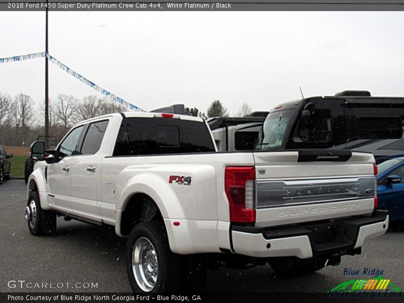 White Platinum / Black 2018 Ford F450 Super Duty Platinum Crew Cab 4x4