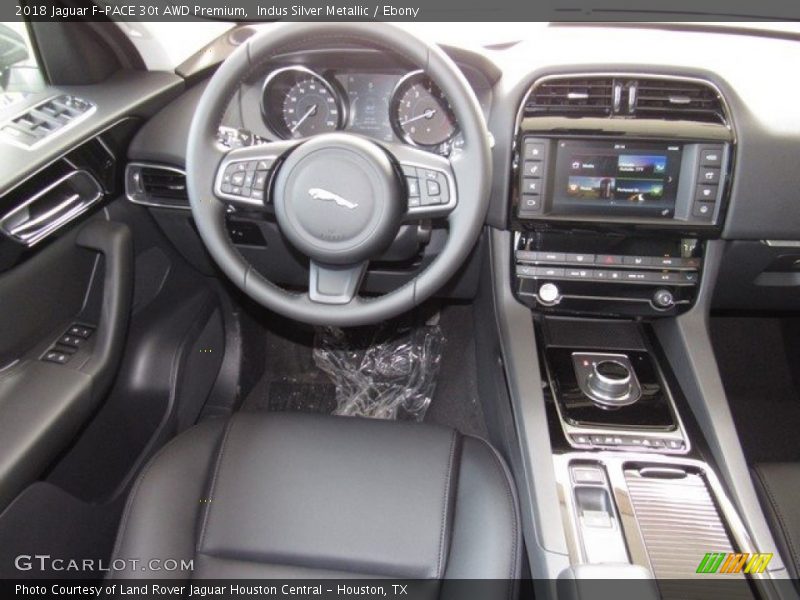 Indus Silver Metallic / Ebony 2018 Jaguar F-PACE 30t AWD Premium
