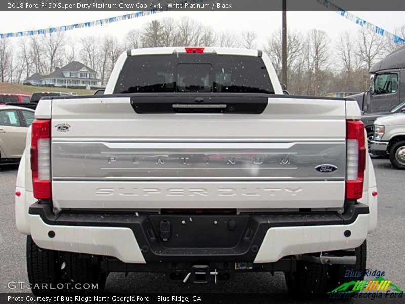 White Platinum / Black 2018 Ford F450 Super Duty Platinum Crew Cab 4x4