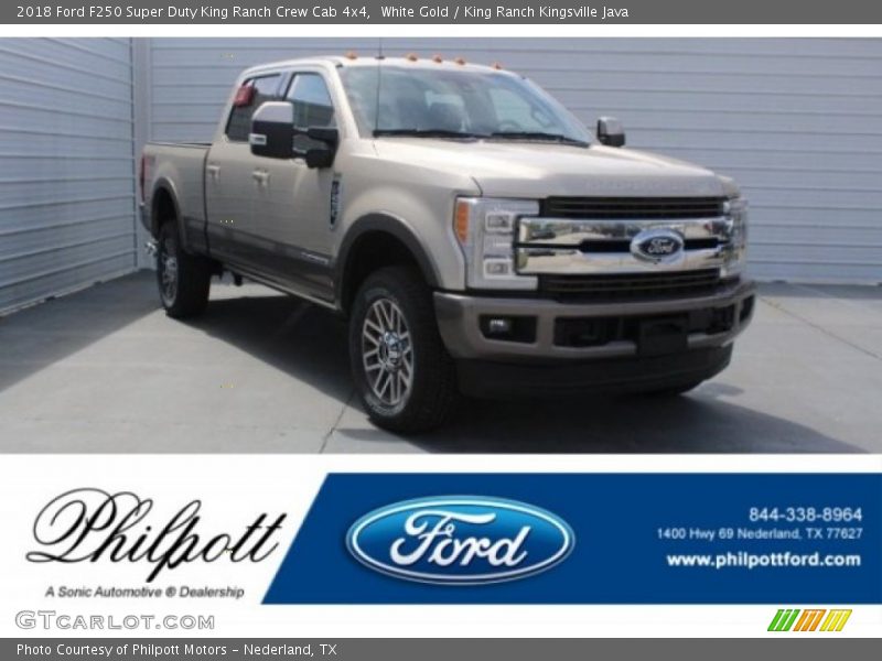 White Gold / King Ranch Kingsville Java 2018 Ford F250 Super Duty King Ranch Crew Cab 4x4