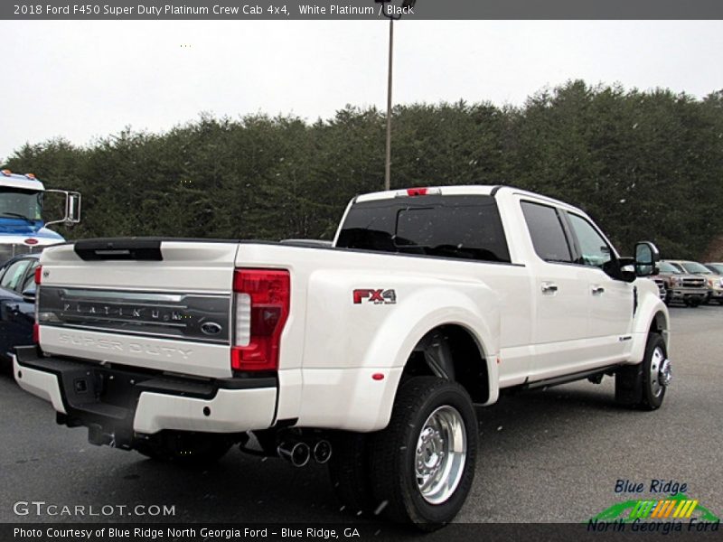 White Platinum / Black 2018 Ford F450 Super Duty Platinum Crew Cab 4x4