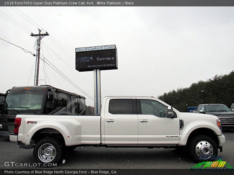 White Platinum / Black 2018 Ford F450 Super Duty Platinum Crew Cab 4x4