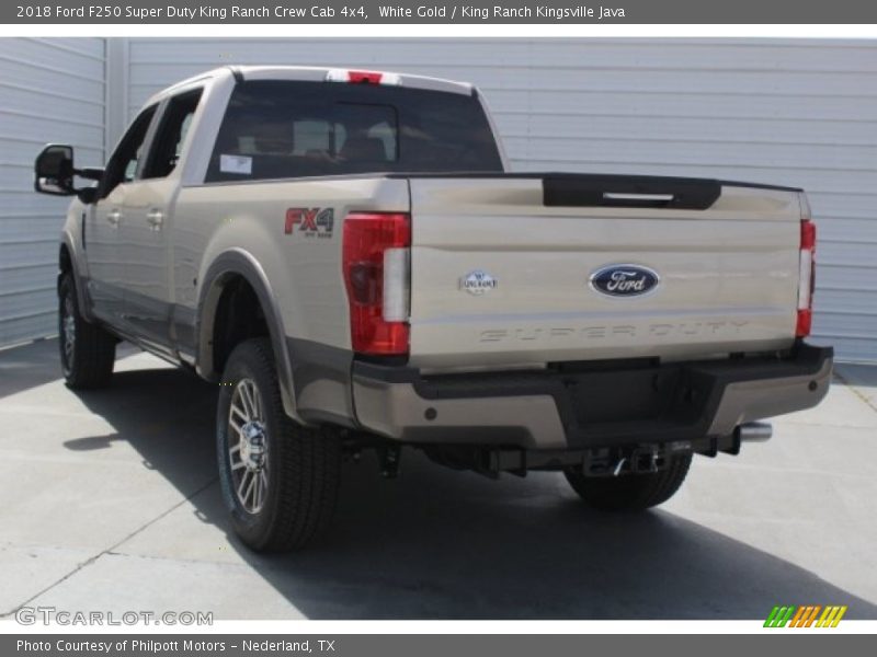 White Gold / King Ranch Kingsville Java 2018 Ford F250 Super Duty King Ranch Crew Cab 4x4