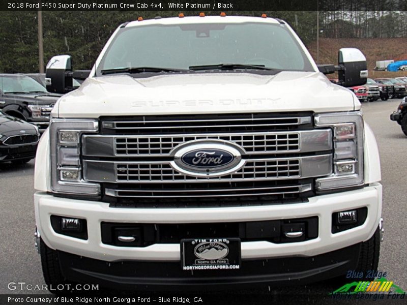 White Platinum / Black 2018 Ford F450 Super Duty Platinum Crew Cab 4x4