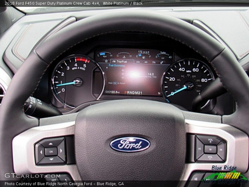 White Platinum / Black 2018 Ford F450 Super Duty Platinum Crew Cab 4x4