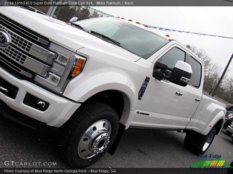 White Platinum / Black 2018 Ford F450 Super Duty Platinum Crew Cab 4x4
