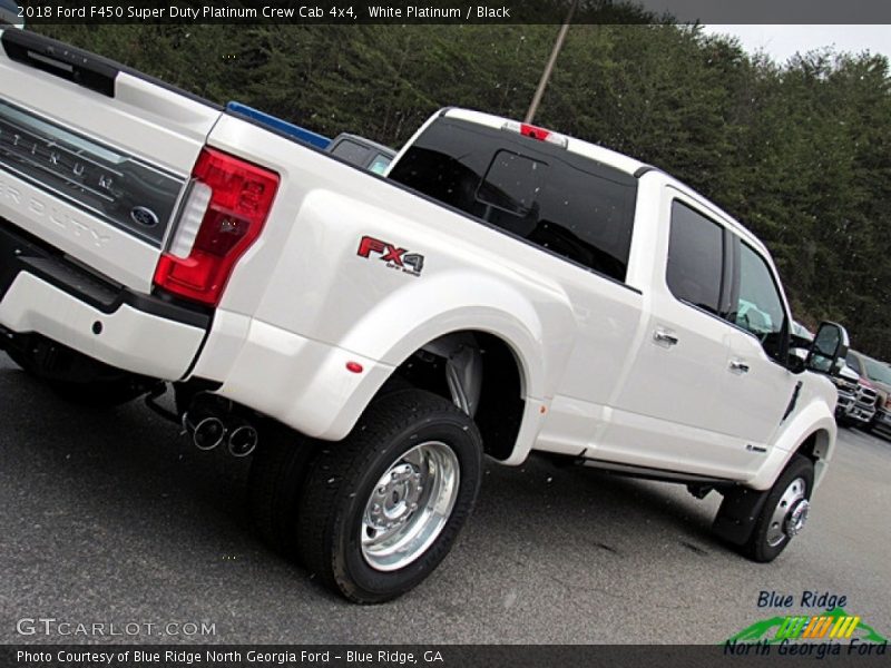 White Platinum / Black 2018 Ford F450 Super Duty Platinum Crew Cab 4x4