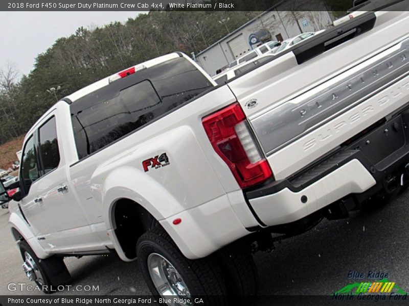 White Platinum / Black 2018 Ford F450 Super Duty Platinum Crew Cab 4x4