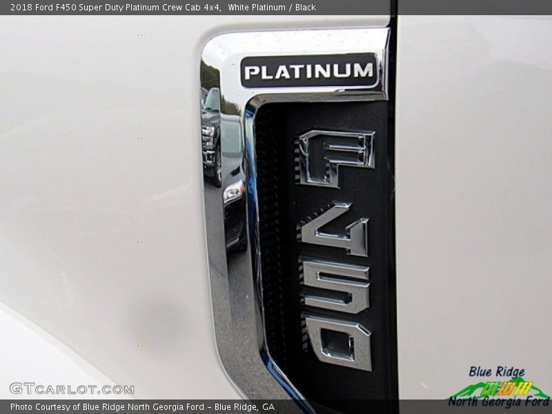 White Platinum / Black 2018 Ford F450 Super Duty Platinum Crew Cab 4x4