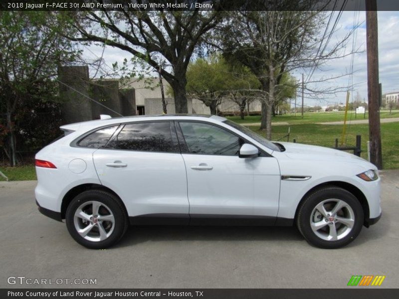 Yulong White Metallic / Ebony 2018 Jaguar F-PACE 30t AWD Premium
