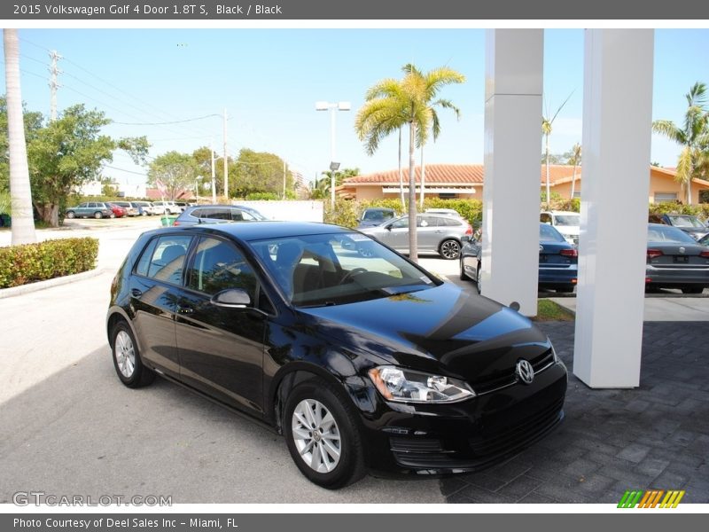 Black / Black 2015 Volkswagen Golf 4 Door 1.8T S