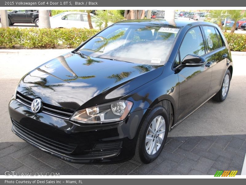 Black / Black 2015 Volkswagen Golf 4 Door 1.8T S