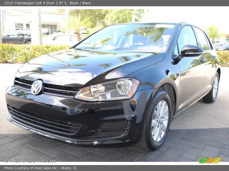 Black / Black 2015 Volkswagen Golf 4 Door 1.8T S