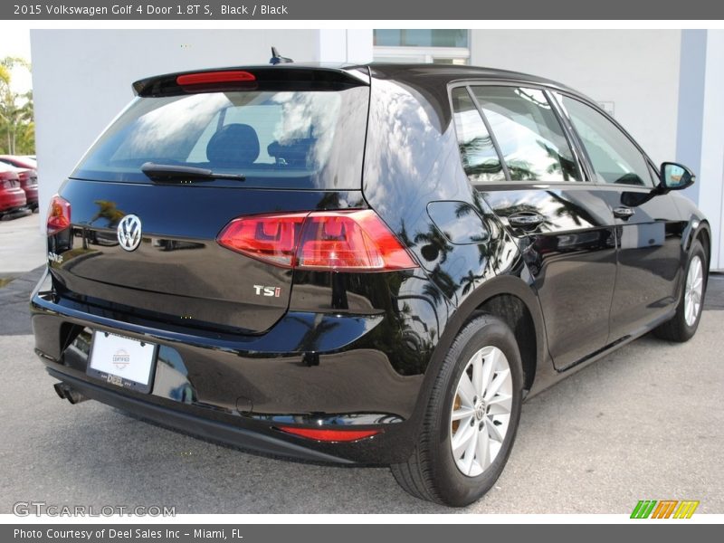 Black / Black 2015 Volkswagen Golf 4 Door 1.8T S