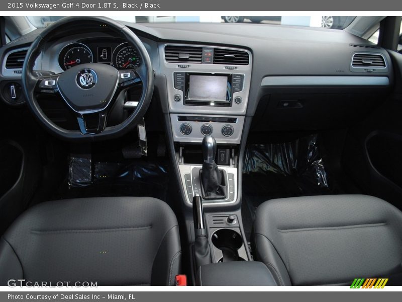 Black / Black 2015 Volkswagen Golf 4 Door 1.8T S