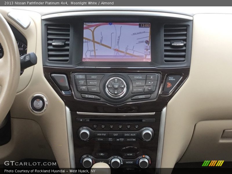 Moonlight White / Almond 2013 Nissan Pathfinder Platinum 4x4