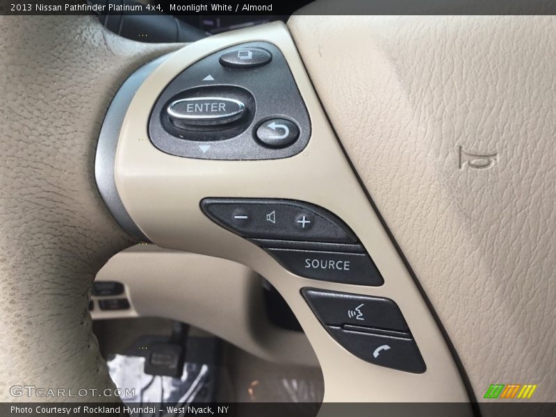 Moonlight White / Almond 2013 Nissan Pathfinder Platinum 4x4