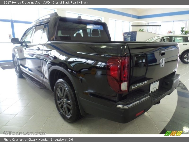 Crystal Black Pearl / Black 2017 Honda Ridgeline Sport AWD