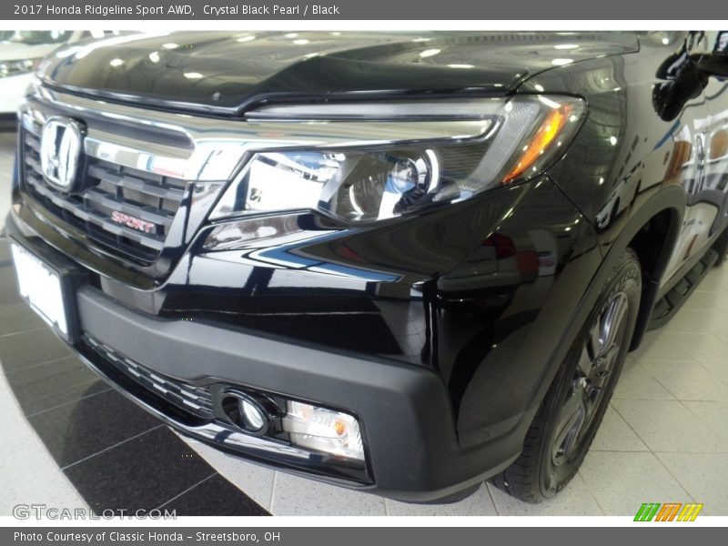 Crystal Black Pearl / Black 2017 Honda Ridgeline Sport AWD