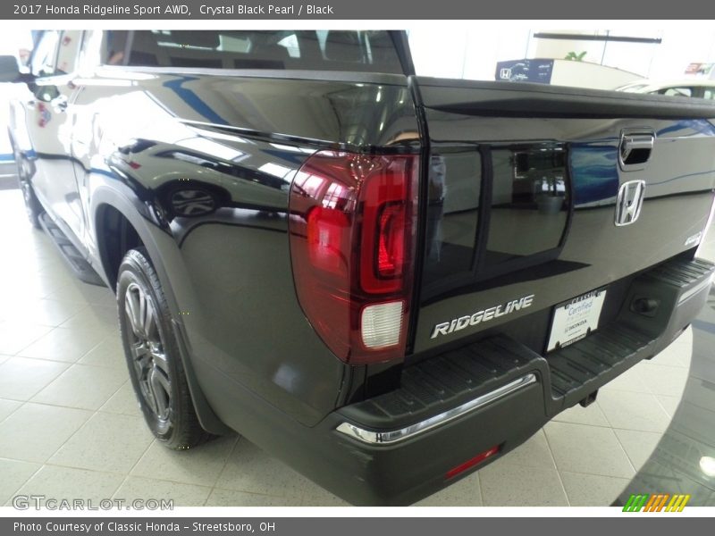 Crystal Black Pearl / Black 2017 Honda Ridgeline Sport AWD