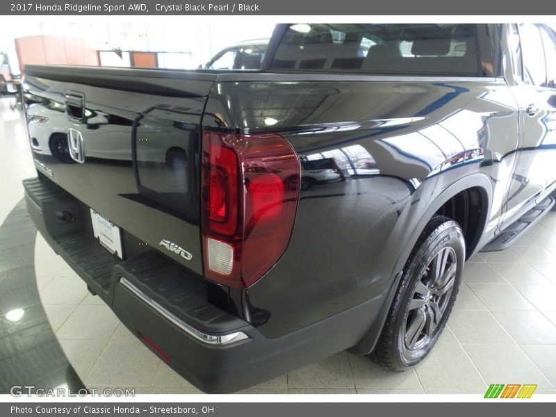 Crystal Black Pearl / Black 2017 Honda Ridgeline Sport AWD