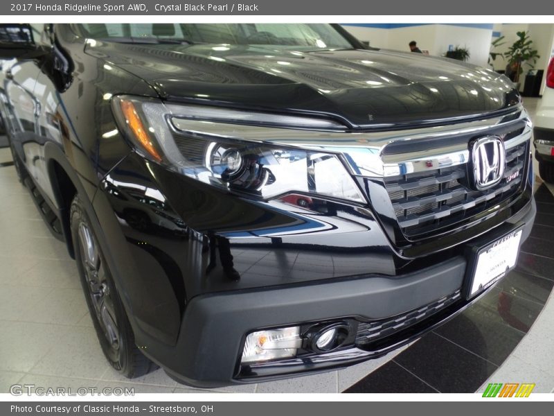 Crystal Black Pearl / Black 2017 Honda Ridgeline Sport AWD