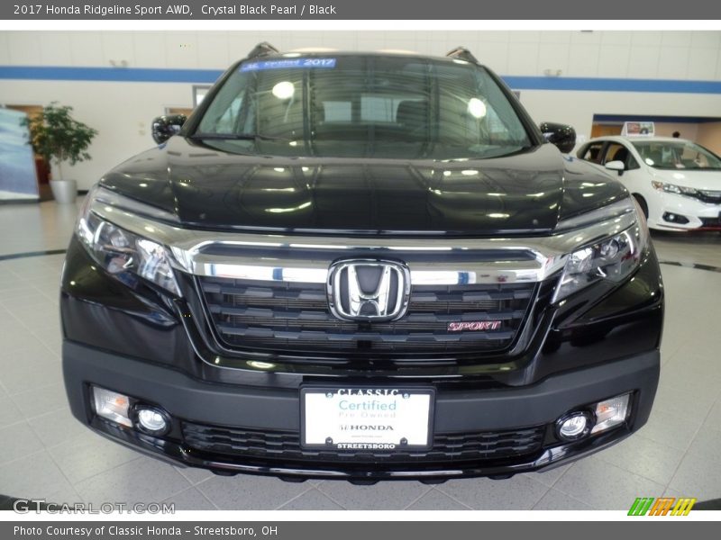 Crystal Black Pearl / Black 2017 Honda Ridgeline Sport AWD