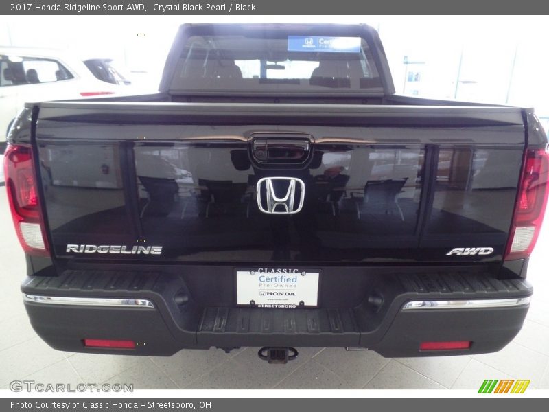 Crystal Black Pearl / Black 2017 Honda Ridgeline Sport AWD