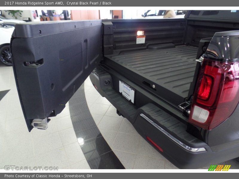 Crystal Black Pearl / Black 2017 Honda Ridgeline Sport AWD
