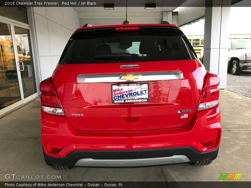 Red Hot / Jet Black 2018 Chevrolet Trax Premier