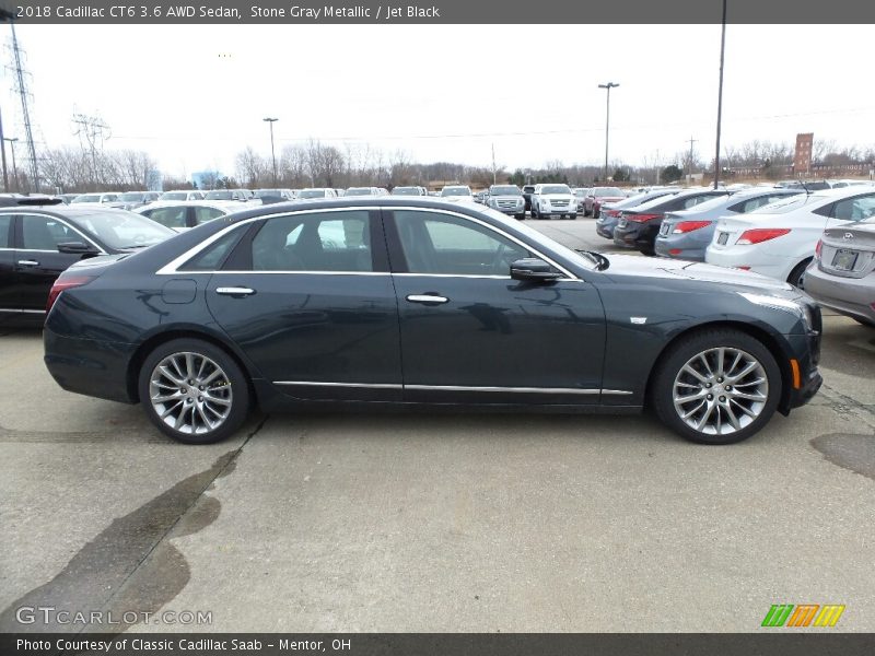 Stone Gray Metallic / Jet Black 2018 Cadillac CT6 3.6 AWD Sedan