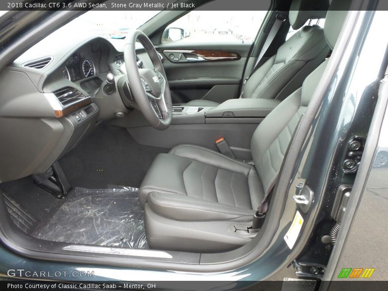 Stone Gray Metallic / Jet Black 2018 Cadillac CT6 3.6 AWD Sedan