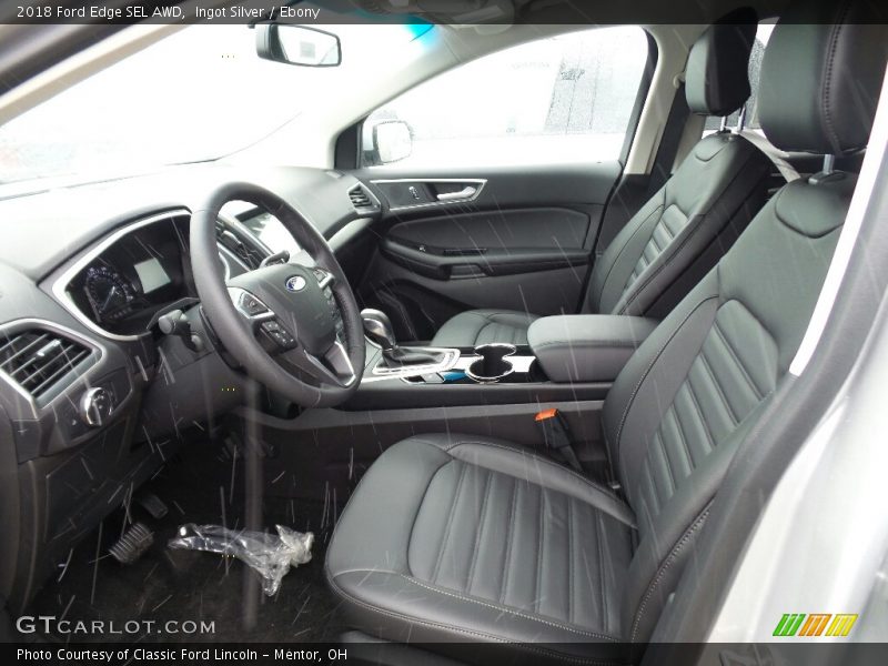 Ingot Silver / Ebony 2018 Ford Edge SEL AWD