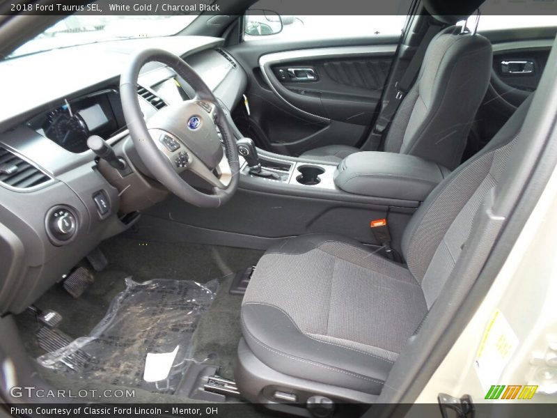 White Gold / Charcoal Black 2018 Ford Taurus SEL