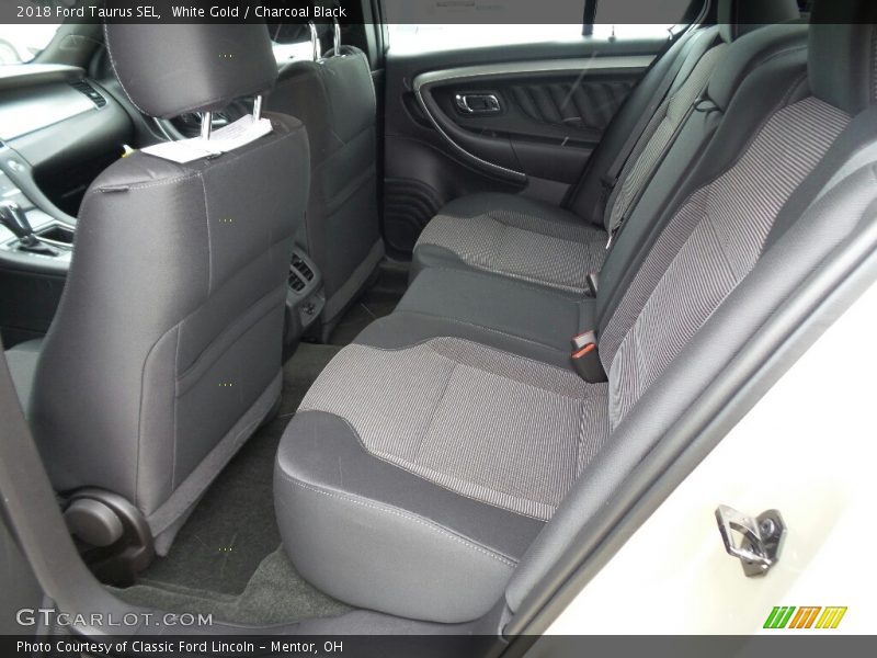 White Gold / Charcoal Black 2018 Ford Taurus SEL