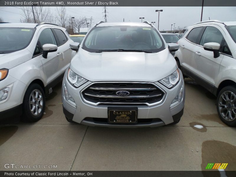 Moondust Silver / Ebony Black 2018 Ford EcoSport Titanium 4WD