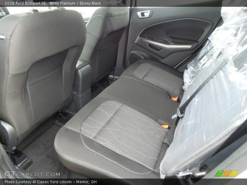 White Platinum / Ebony Black 2018 Ford EcoSport SE