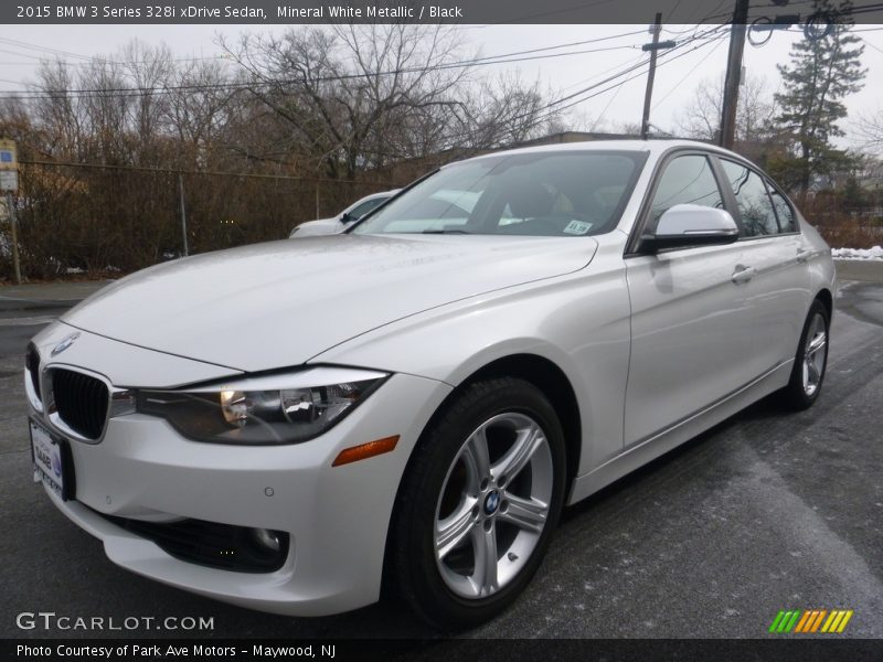 Mineral White Metallic / Black 2015 BMW 3 Series 328i xDrive Sedan