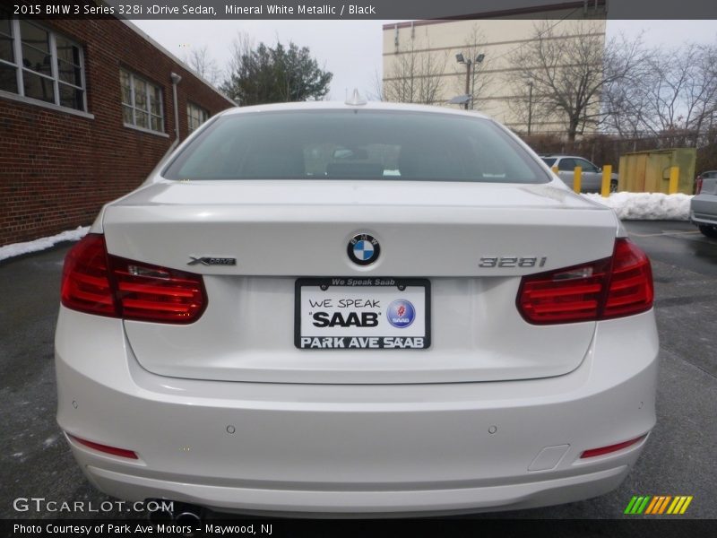 Mineral White Metallic / Black 2015 BMW 3 Series 328i xDrive Sedan