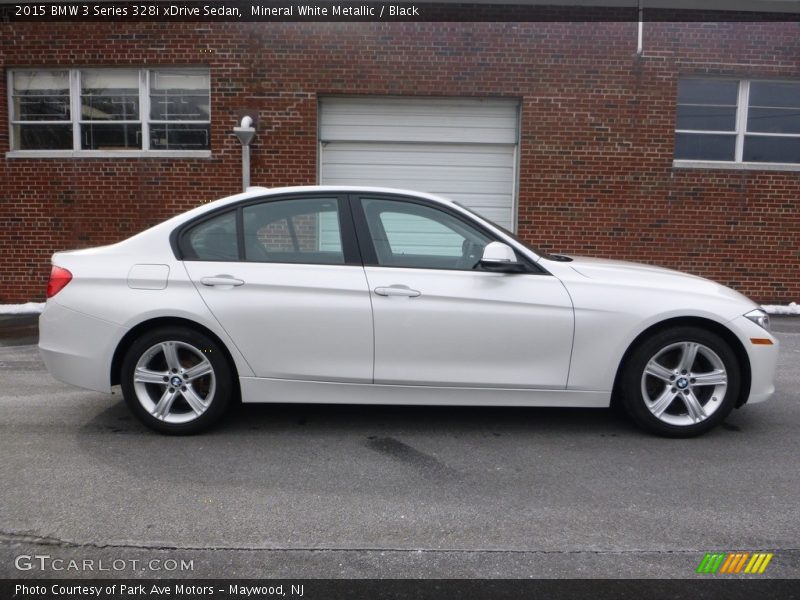 Mineral White Metallic / Black 2015 BMW 3 Series 328i xDrive Sedan