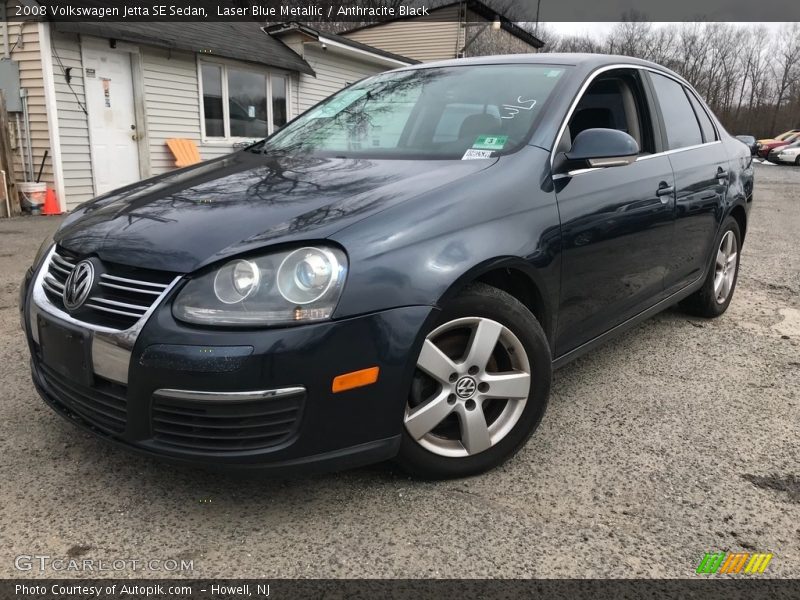 Laser Blue Metallic / Anthracite Black 2008 Volkswagen Jetta SE Sedan