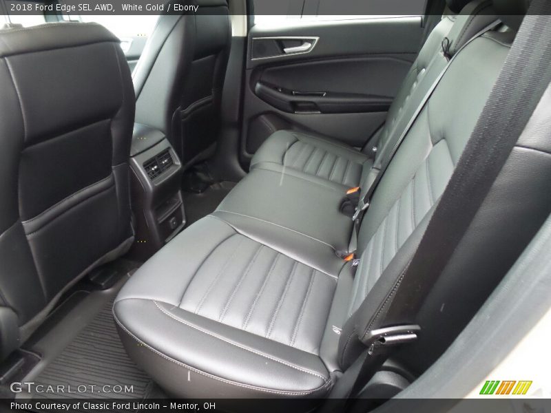 White Gold / Ebony 2018 Ford Edge SEL AWD