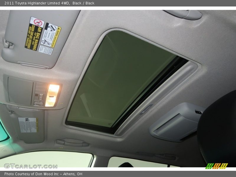 Black / Black 2011 Toyota Highlander Limited 4WD