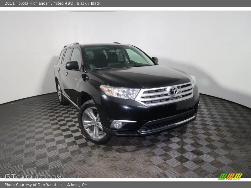 Black / Black 2011 Toyota Highlander Limited 4WD