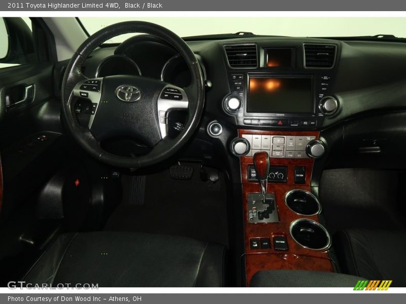 Black / Black 2011 Toyota Highlander Limited 4WD