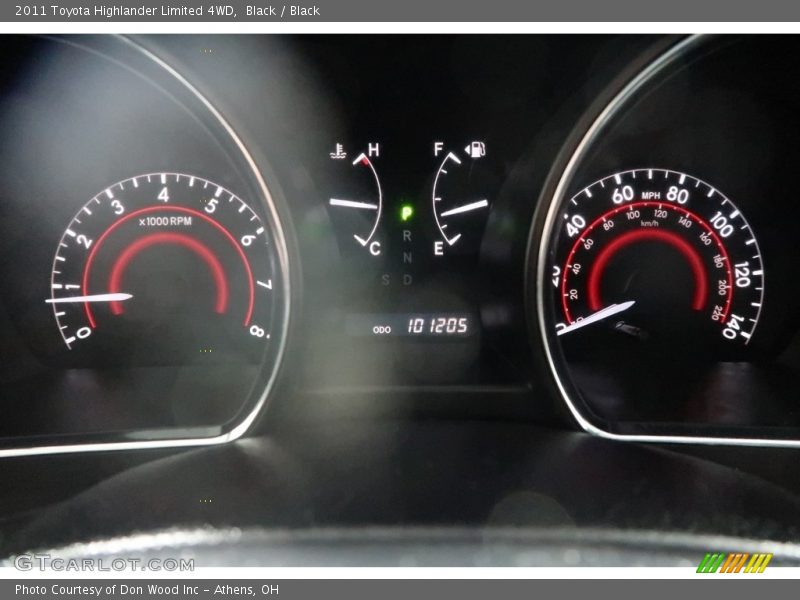 Black / Black 2011 Toyota Highlander Limited 4WD