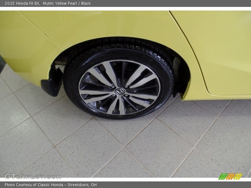 Mystic Yellow Pearl / Black 2015 Honda Fit EX